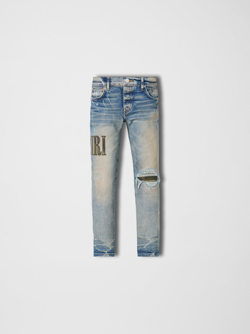 Blue Amiri CAMO APPLIQUE DENIM | 086941-FUJ