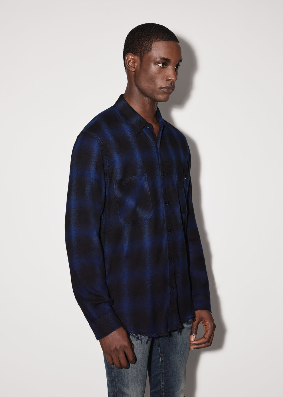 Blue Amiri CORE SHADOW PLAID | 753401-SLJ