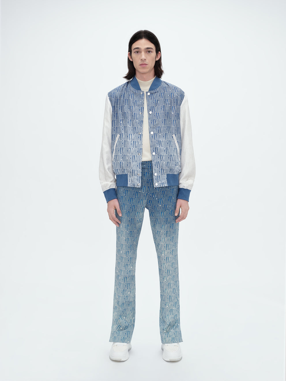 Blue Amiri GRADIENT REPEAT BOMBER | 958103-ZDO