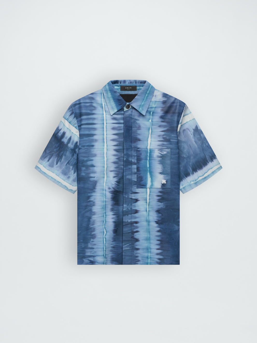 Blue Amiri LEATHER TIE DYE OVERSHIRT | 058329-GRN