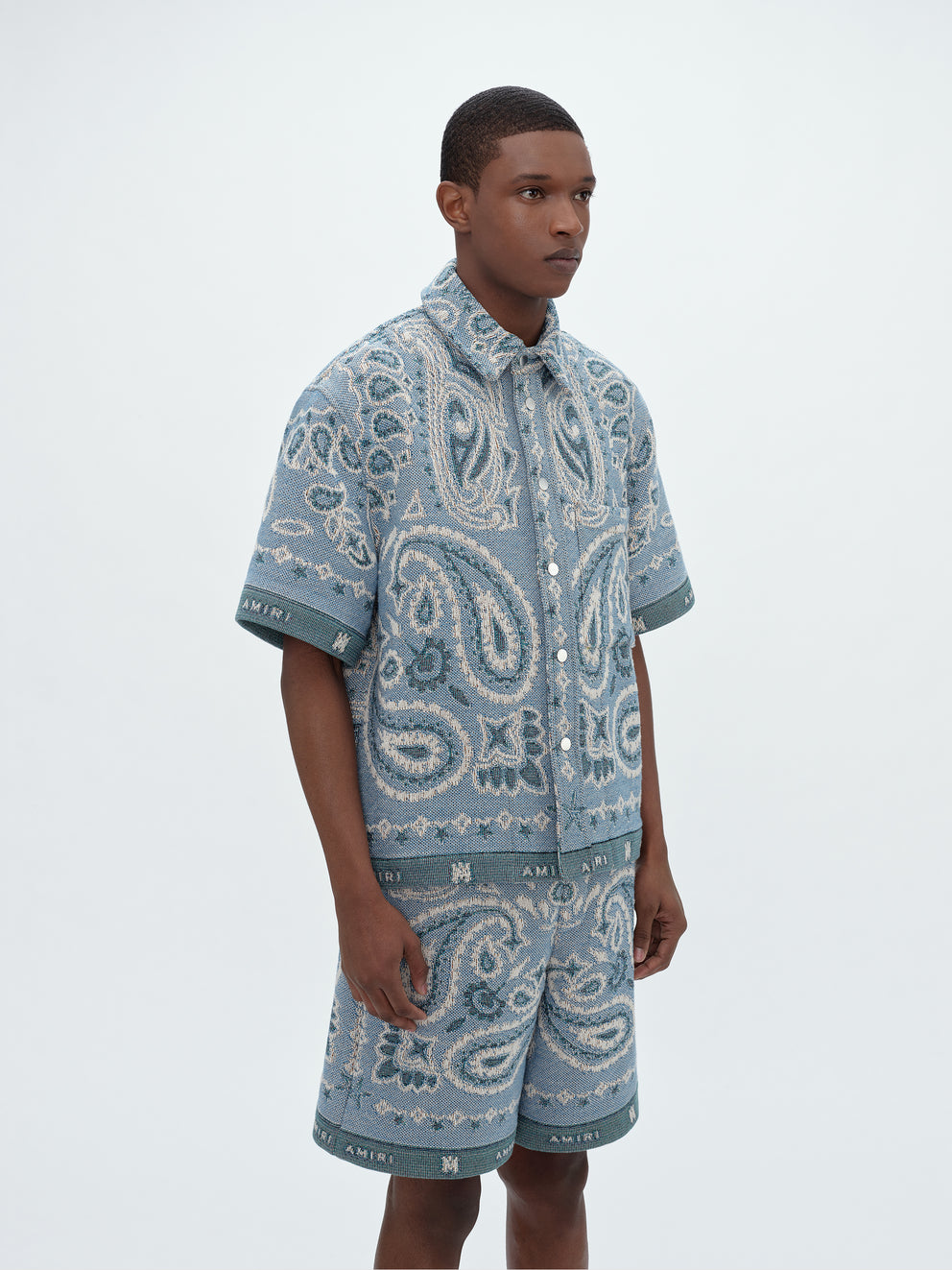 Blue Amiri TAPESTRY BANDANA SHIRT | 852910-DAP