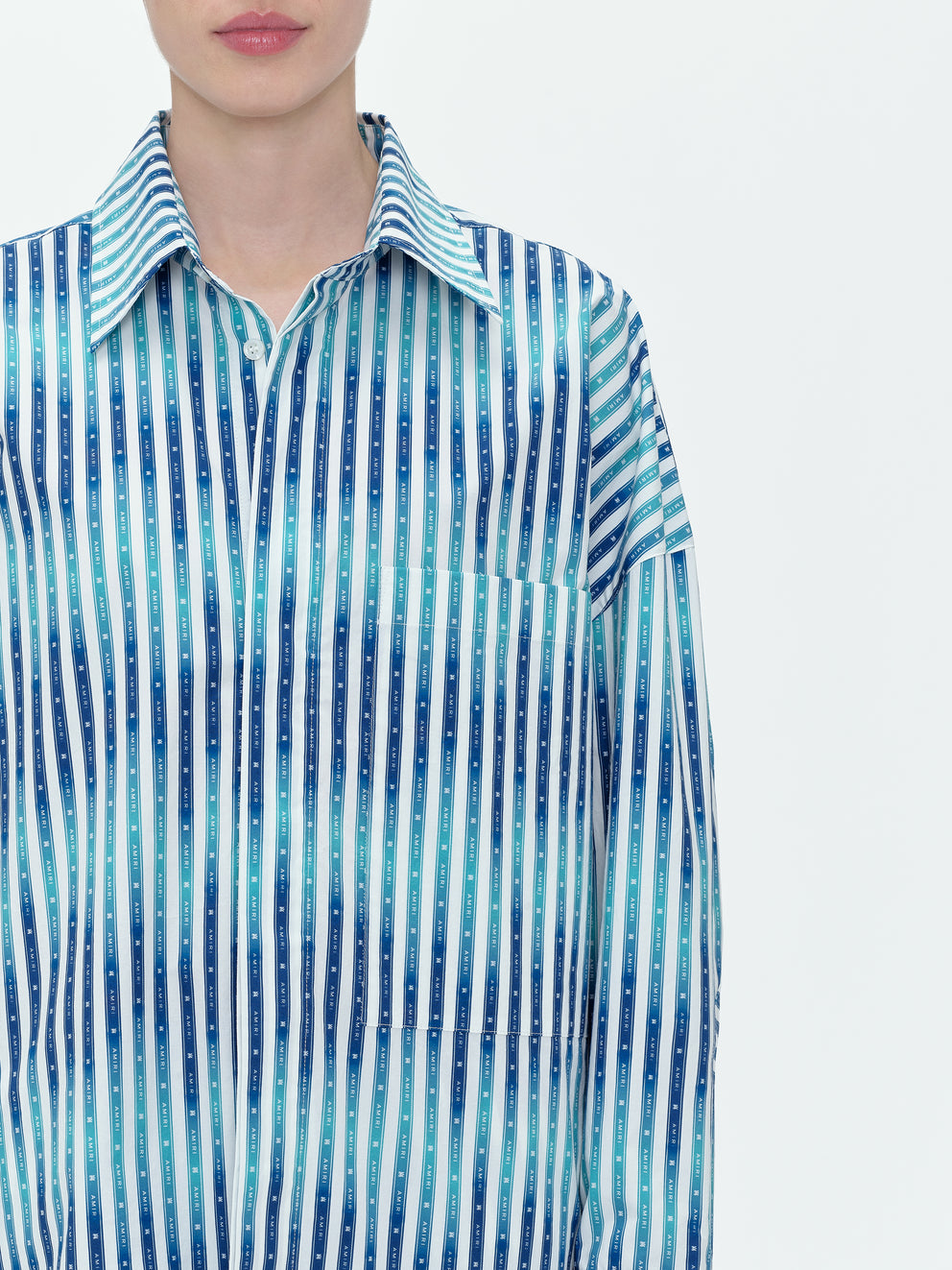 Blue Amiri TAPE DRESS SHIRT | 810236-BRC