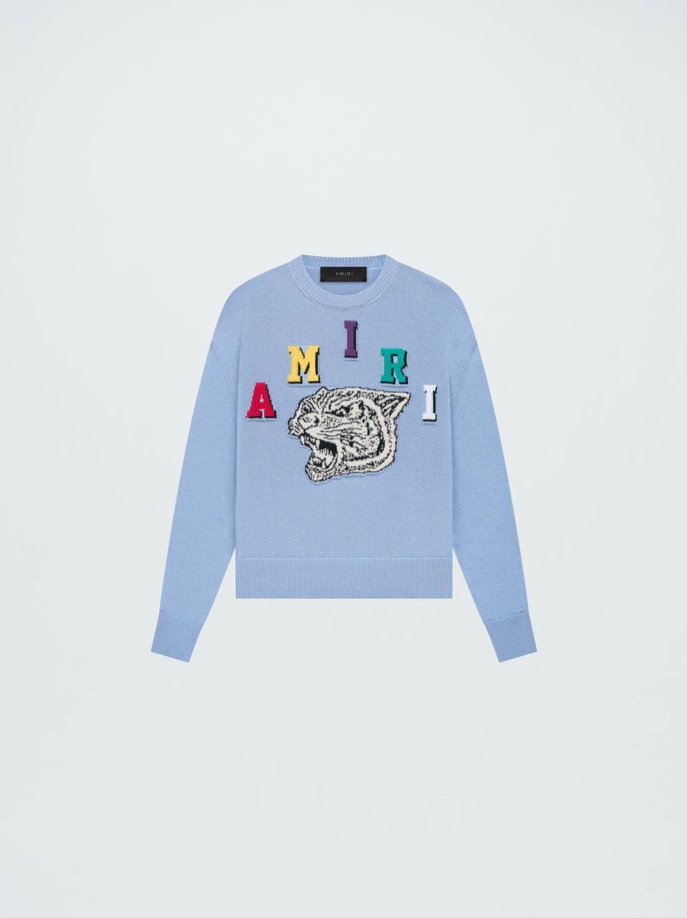 Blue Amiri TIGER VARSITY CREWNECK | 679142-FSG