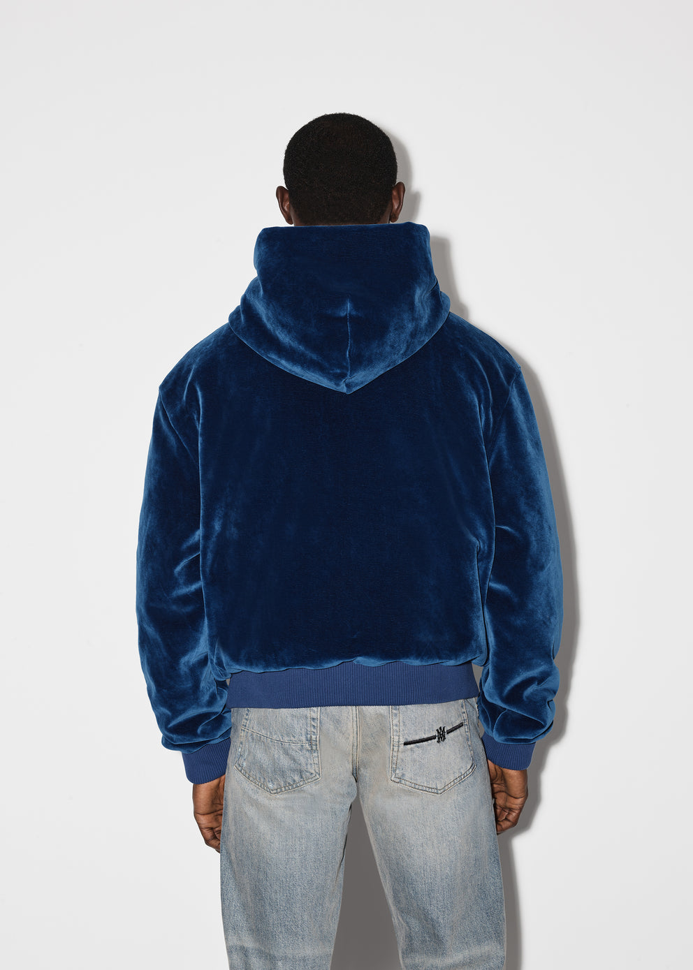 Blue Amiri VELOUR HOODIE | 420315-JMU