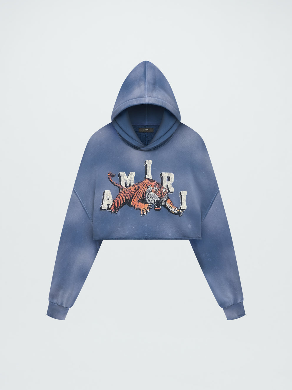 Blue Amiri VINTAGE CROPPED TIGER HOODIE | 581342-UZD