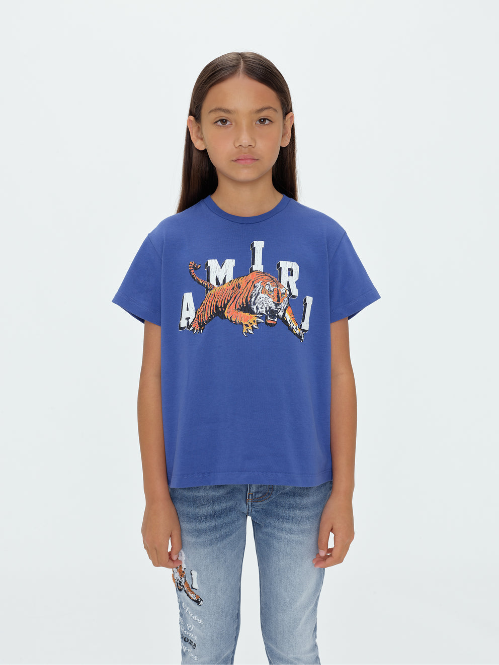 Blue Amiri VINTAGE TIGER TEE | 985314-AZS