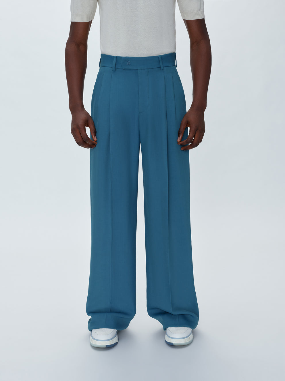 Bluefin Amiri VISCOSE DOUBLE PLEATED TROUSERS | 312467-NDA