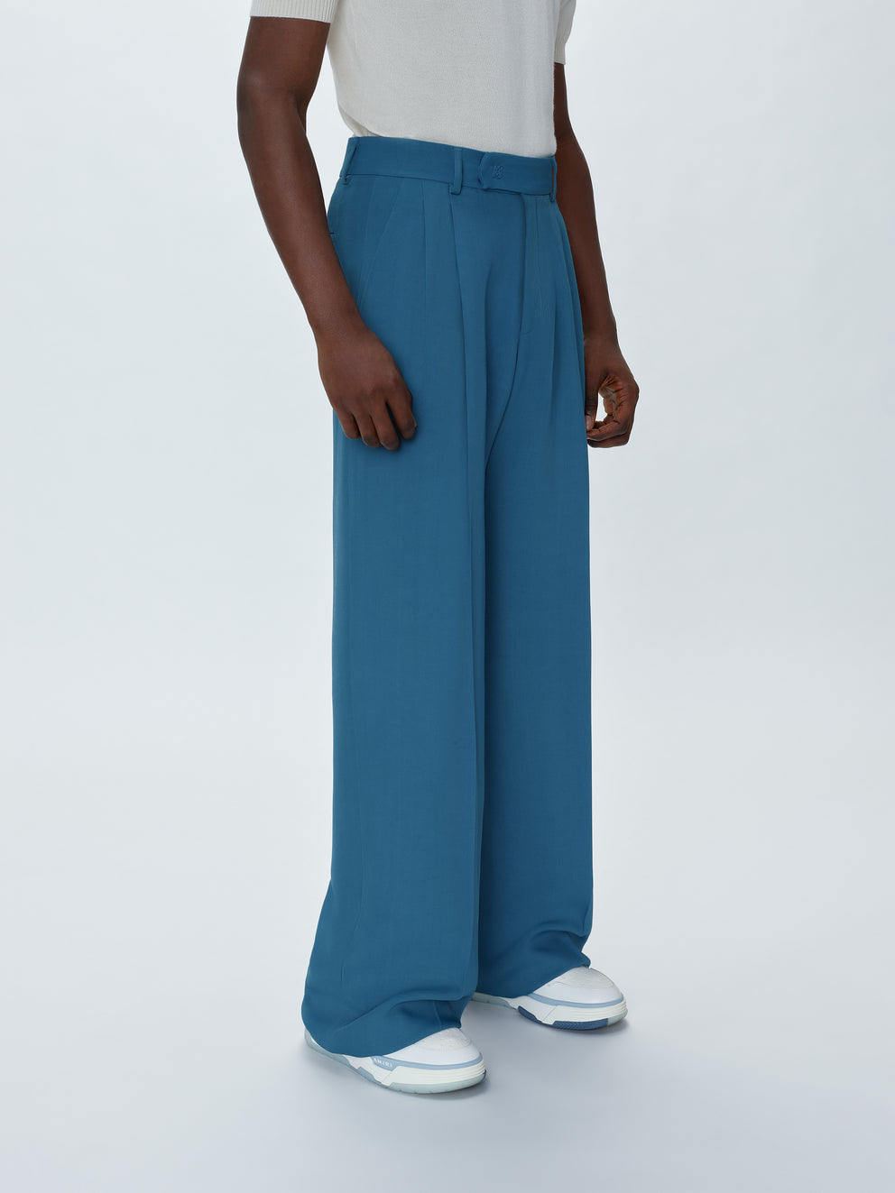 Bluefin Amiri VISCOSE DOUBLE PLEATED TROUSERS | 312467-NDA