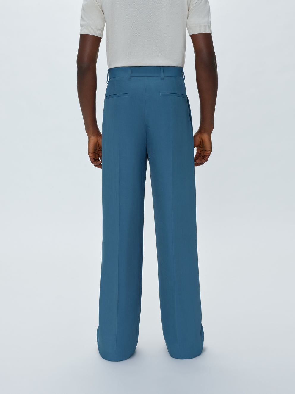 Bluefin Amiri VISCOSE DOUBLE PLEATED TROUSERS | 312467-NDA