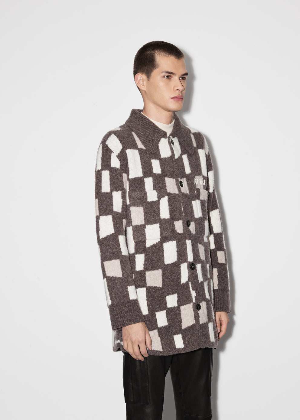 Brown Amiri CHECKERED OVERSHIRT | 986734-QKI