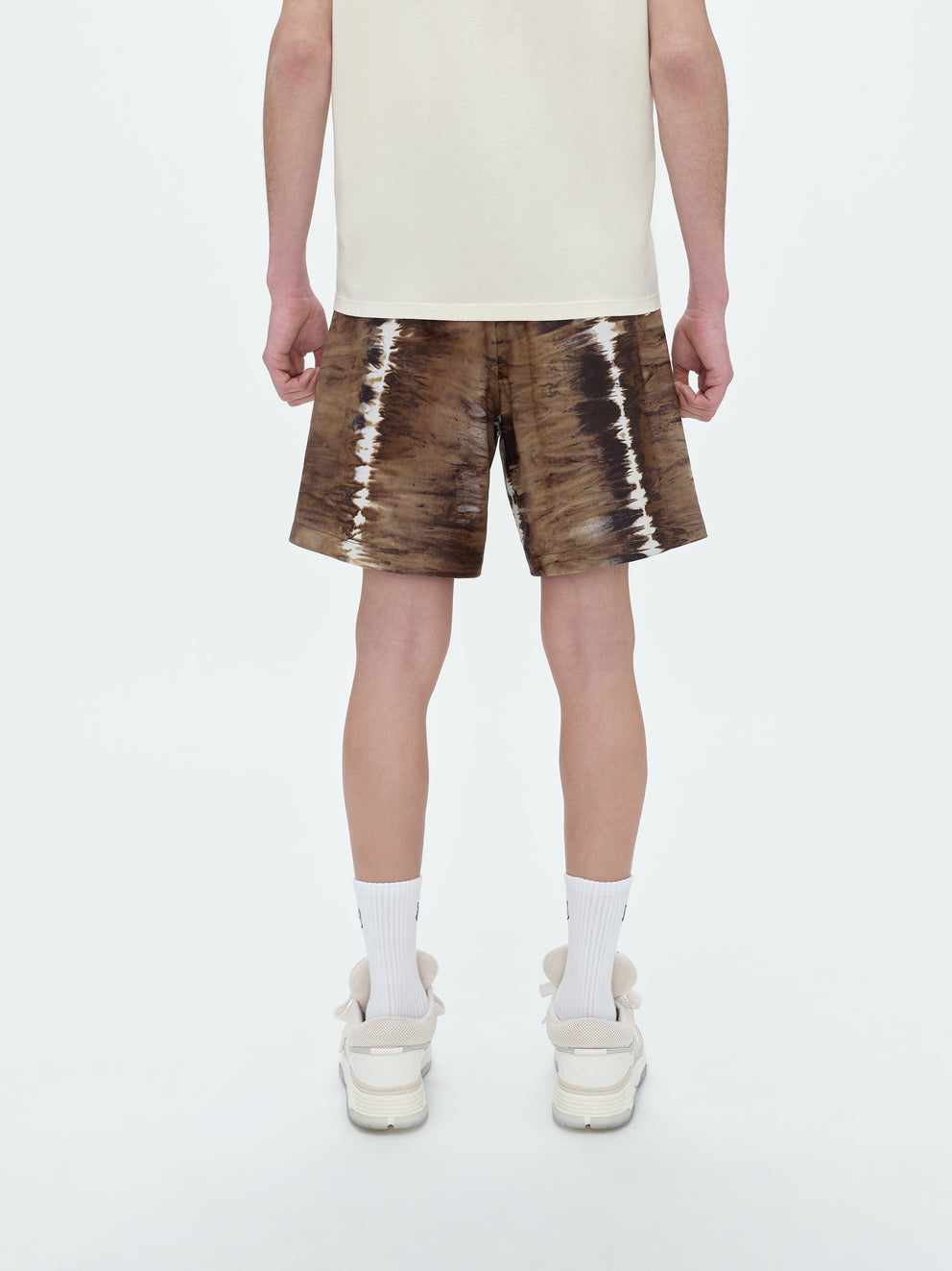 Brown Amiri LEATHER TIE DYE SHORT | 149780-XWH