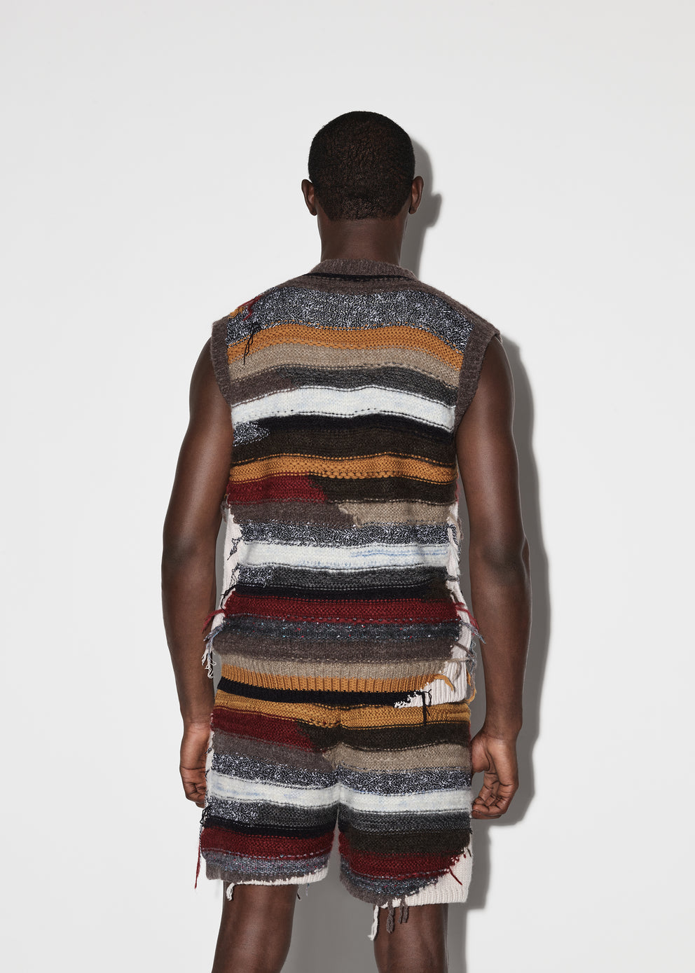 Brown Amiri MULTICOLOR STRIPE GILET | 324879-RHN