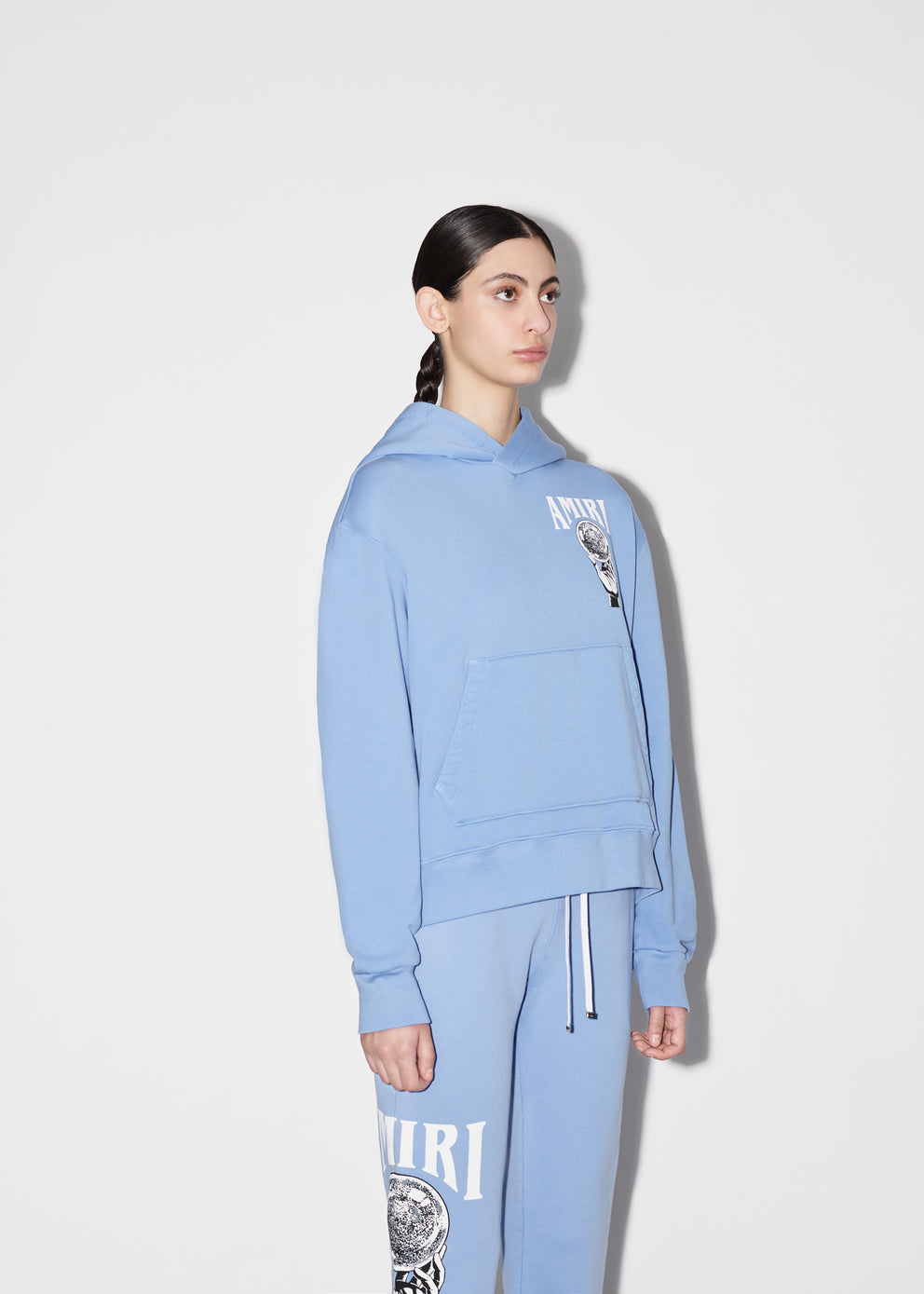 Carolina Blue Amiri CRYSTAL BALL HOODIE | 713209-PXA