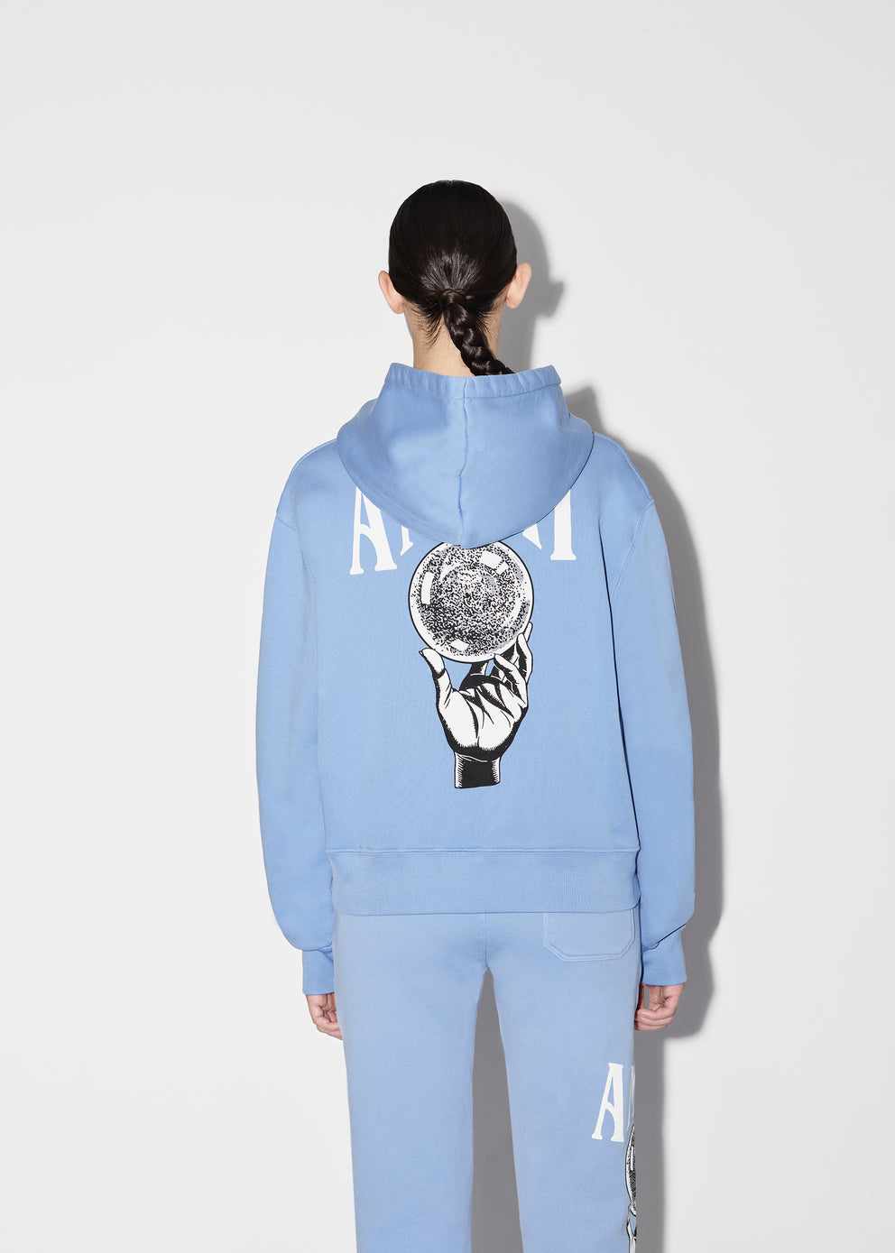 Carolina Blue Amiri CRYSTAL BALL HOODIE | 713209-PXA