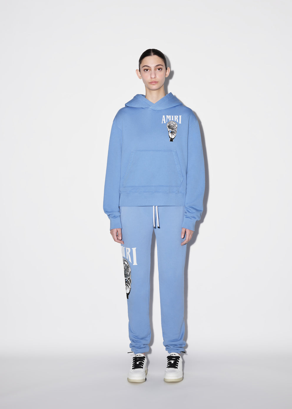 Carolina Blue Amiri CRYSTAL BALL SWEATPANT | 913478-MQY