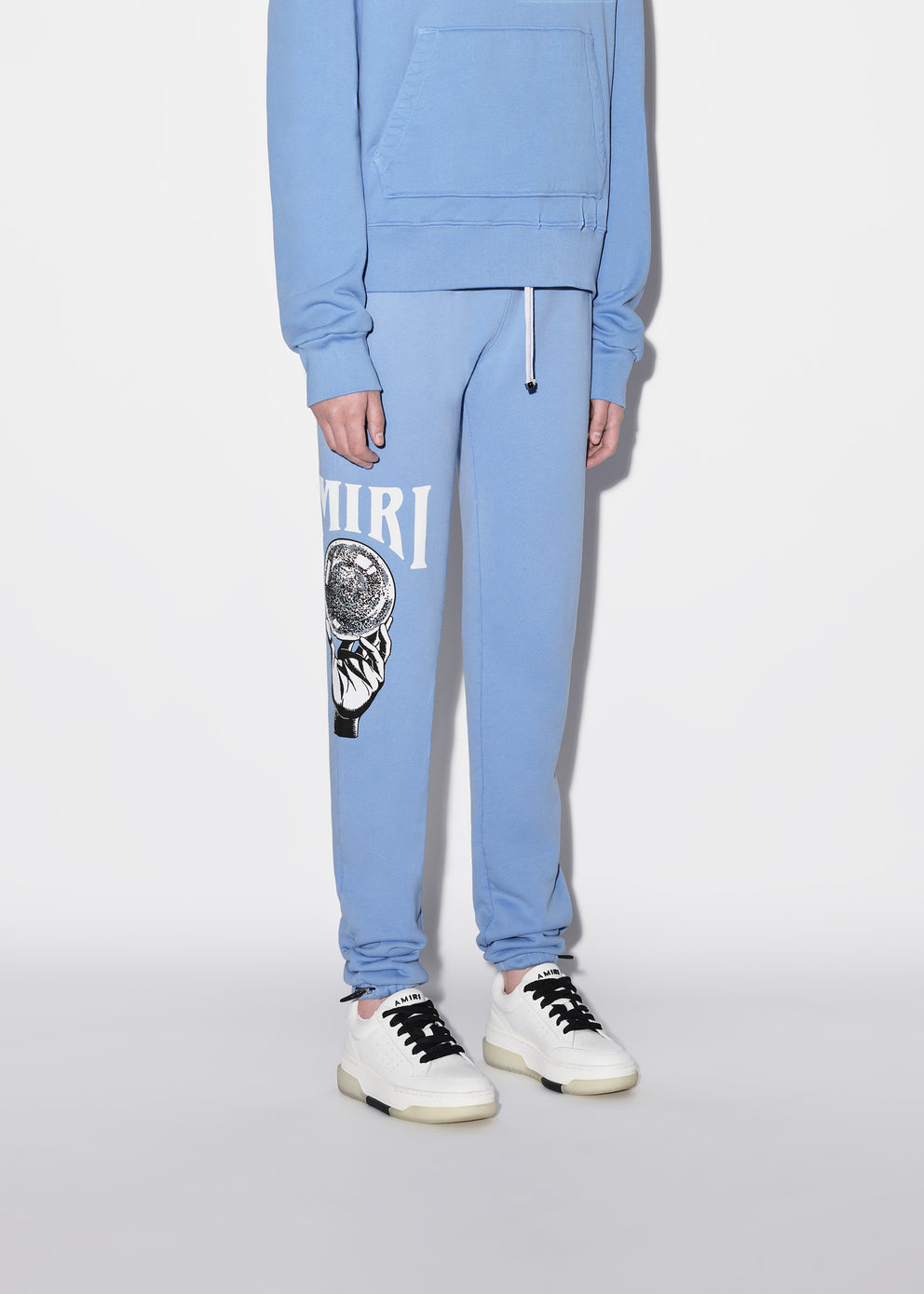 Carolina Blue Amiri CRYSTAL BALL SWEATPANT | 913478-MQY