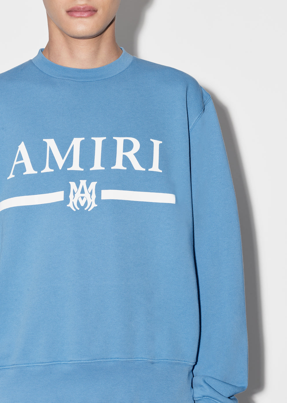 Carolina Blue Amiri M.A. BAR CREWNECK | 546937-WAJ