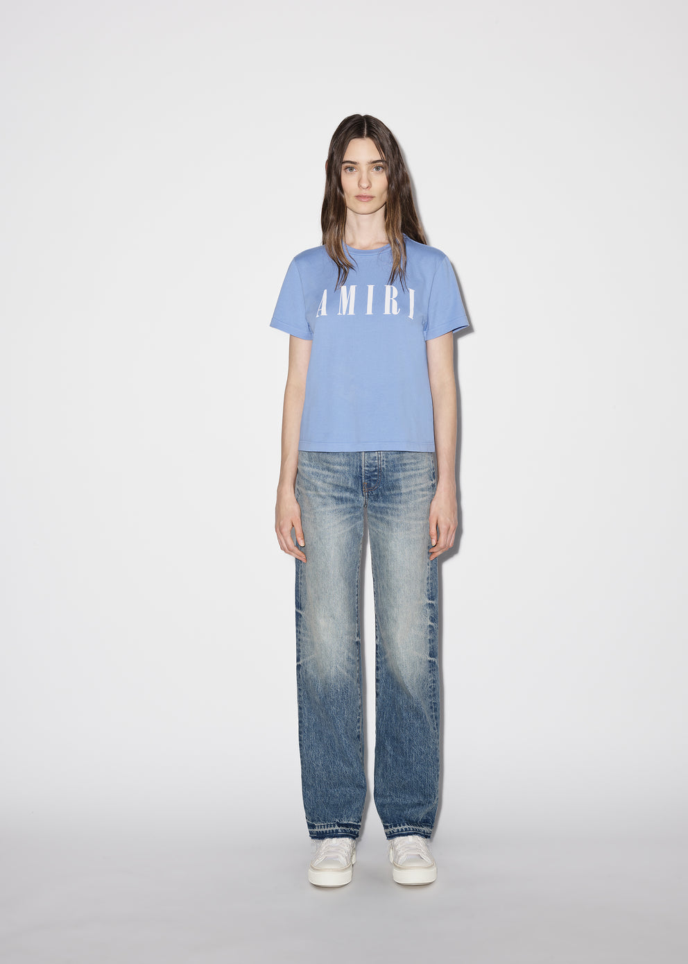 Carolina Blue Amiri SLIM TEE | 496750-VGC