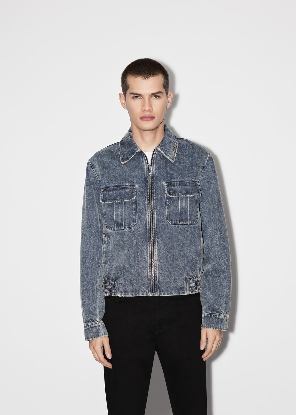 Clay Indigo Amiri DENIM BLOUSON | 648170-FGH