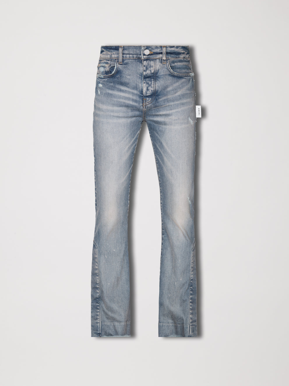 Clay Indigo Amiri STACKED FLARE JEAN | 153029-SNO