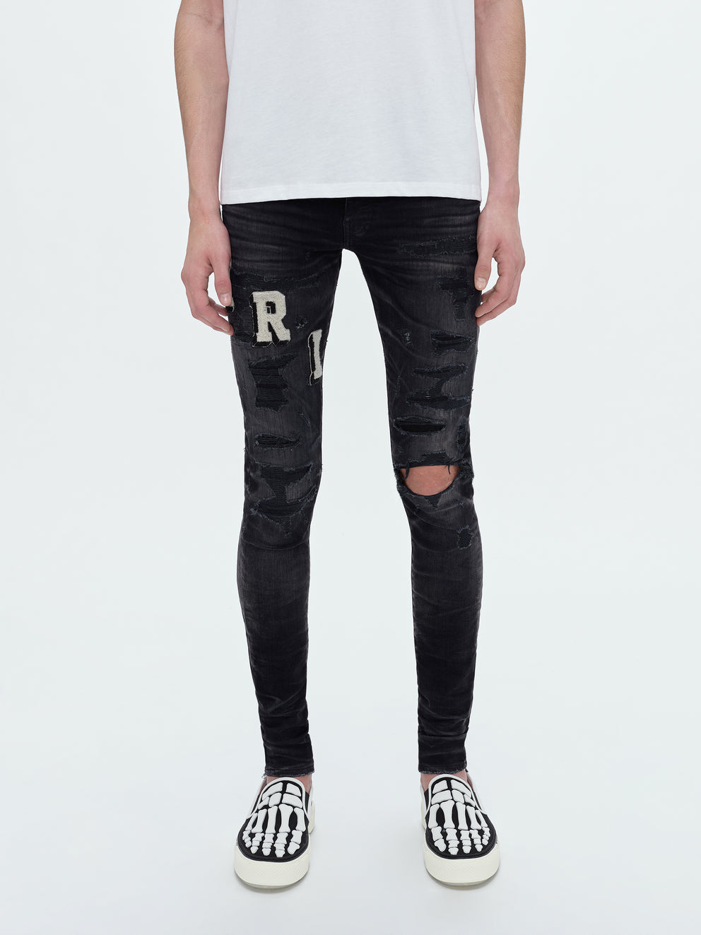 Faded Black Amiri VARSITY JEAN | 172368-BXR