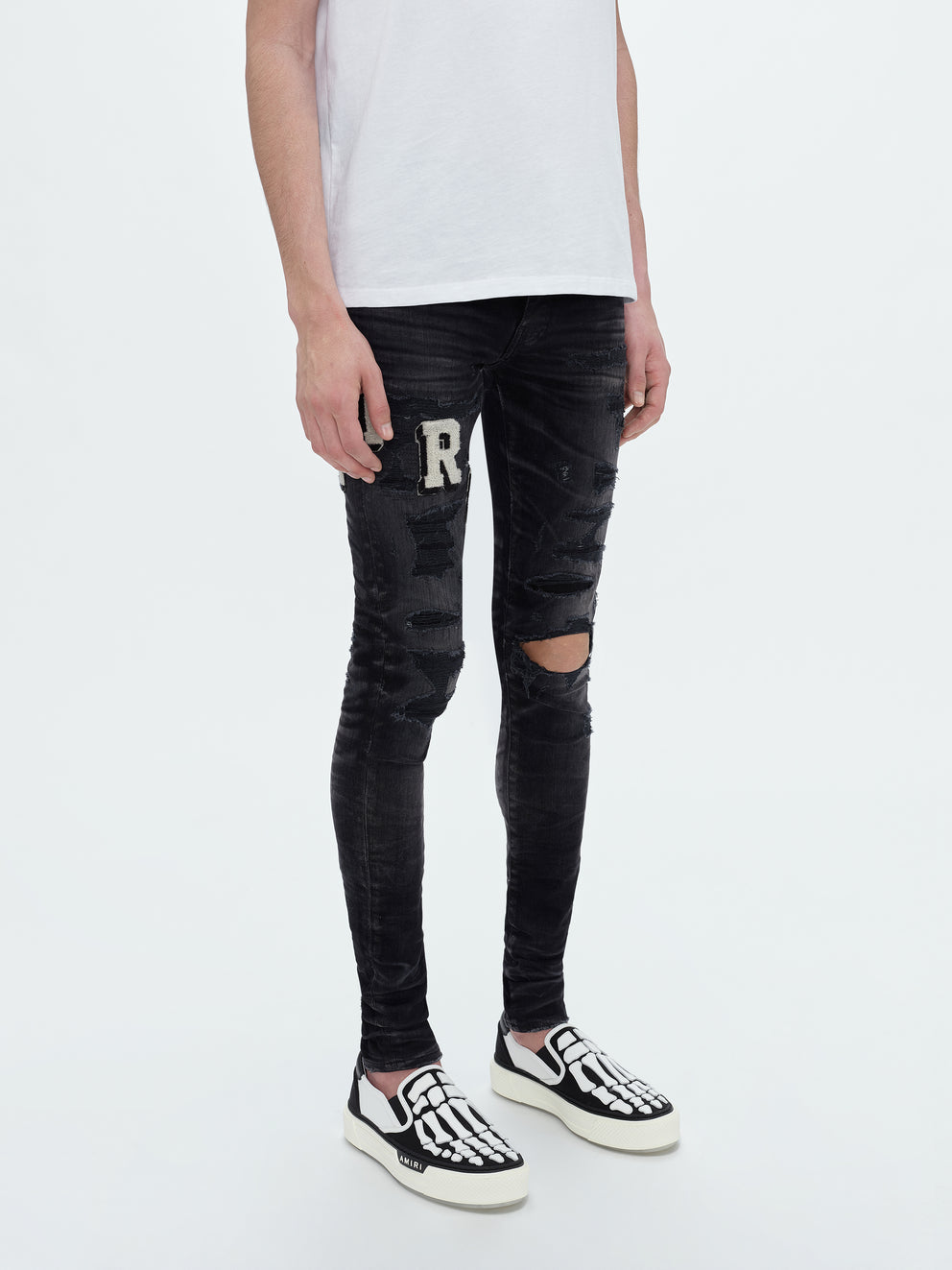 Faded Black Amiri VARSITY JEAN | 172368-BXR