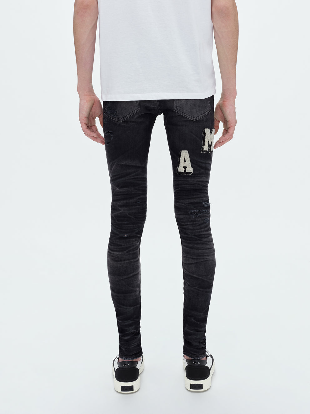 Faded Black Amiri VARSITY JEAN | 172368-BXR