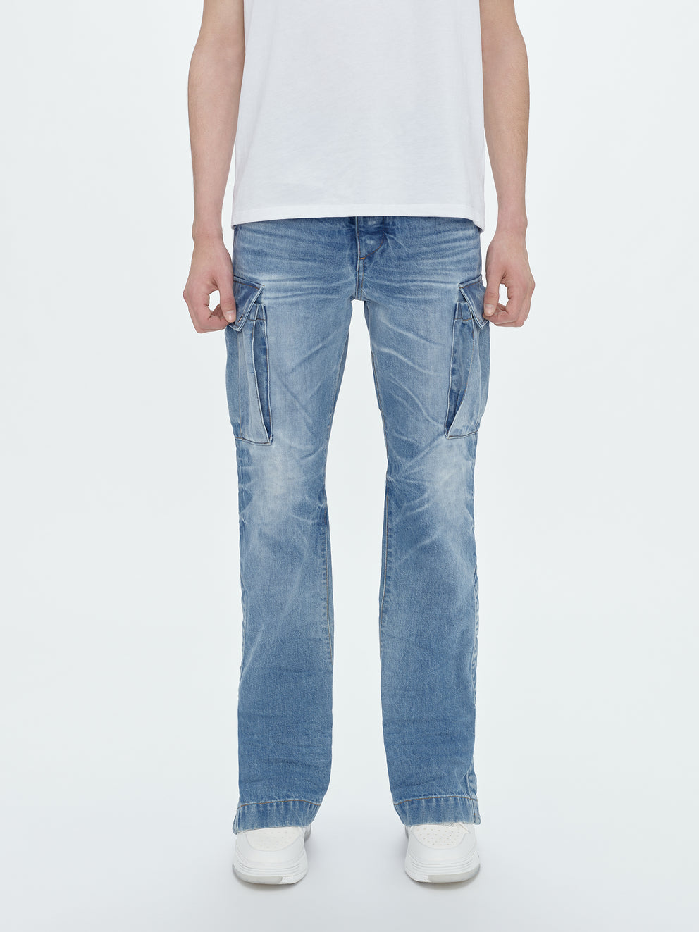 Faded Indigo Amiri M65 CARGO KICK FLARE | 701425-UPZ