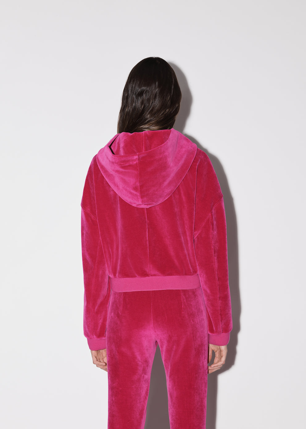 Fuschia Amiri CROPPED HOODIE | 014638-SLJ