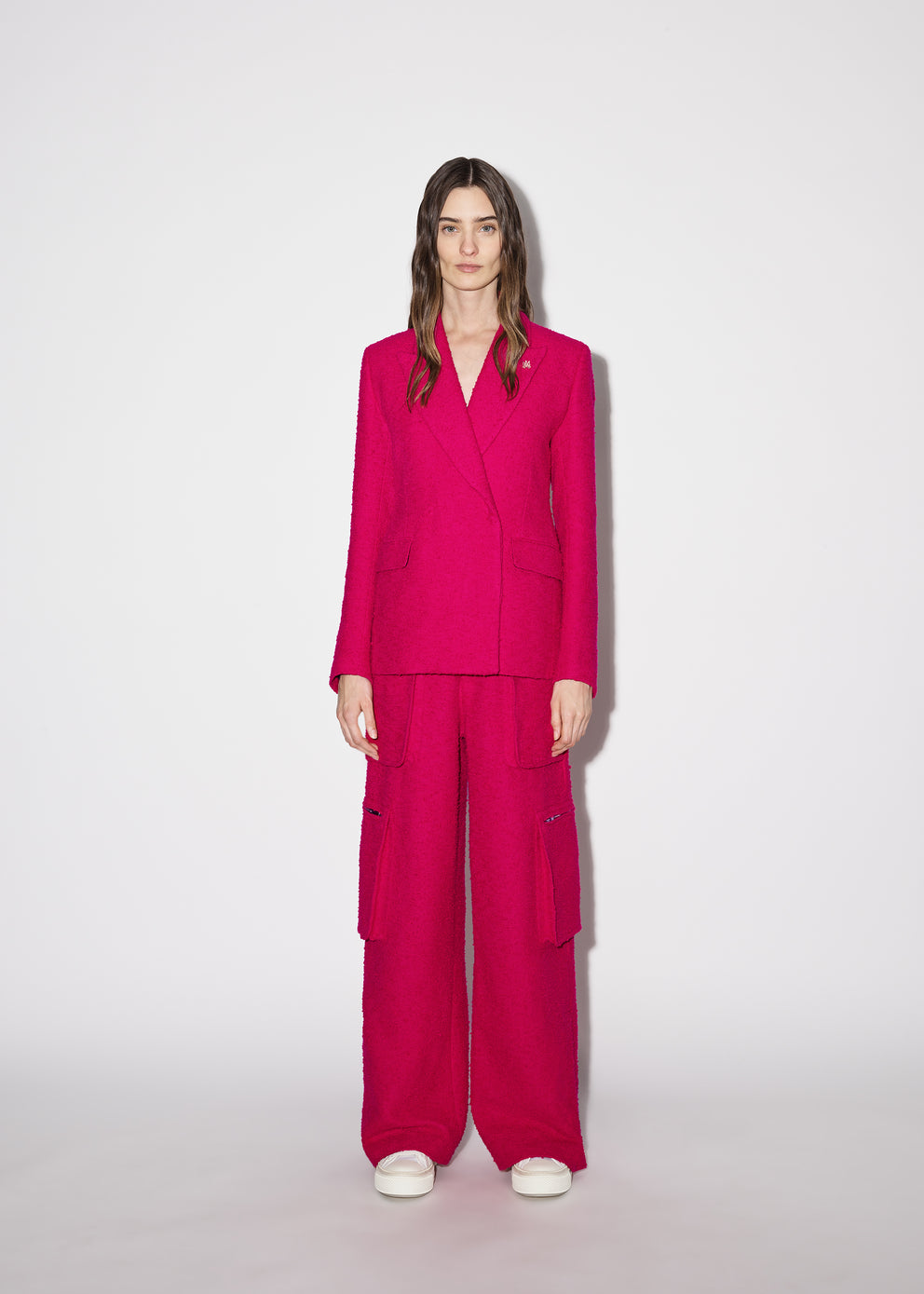 Fuschia Amiri DOUBLE BREASTED BLAZER | 218346-GUL