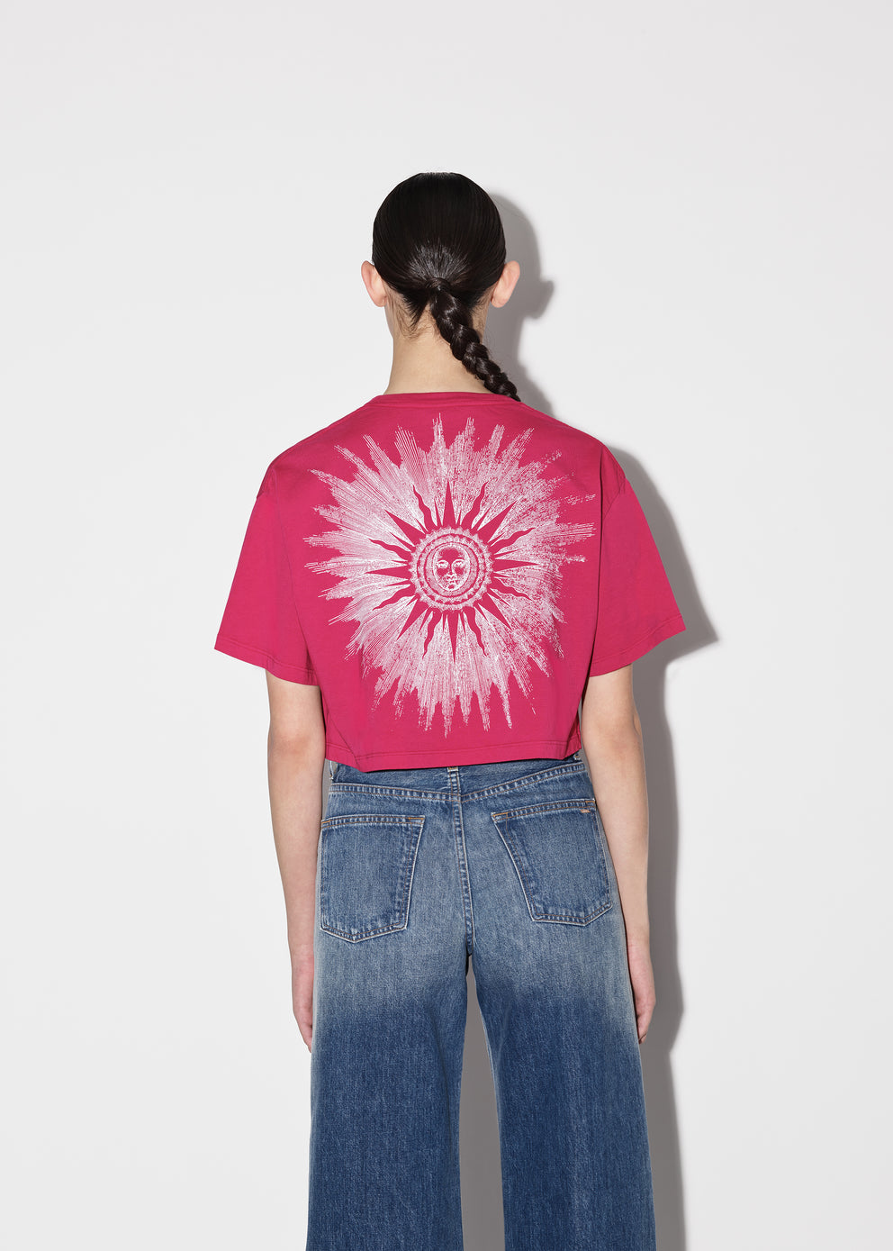 Fuschia Amiri SUN CROPPED TEE | 325196-DSE