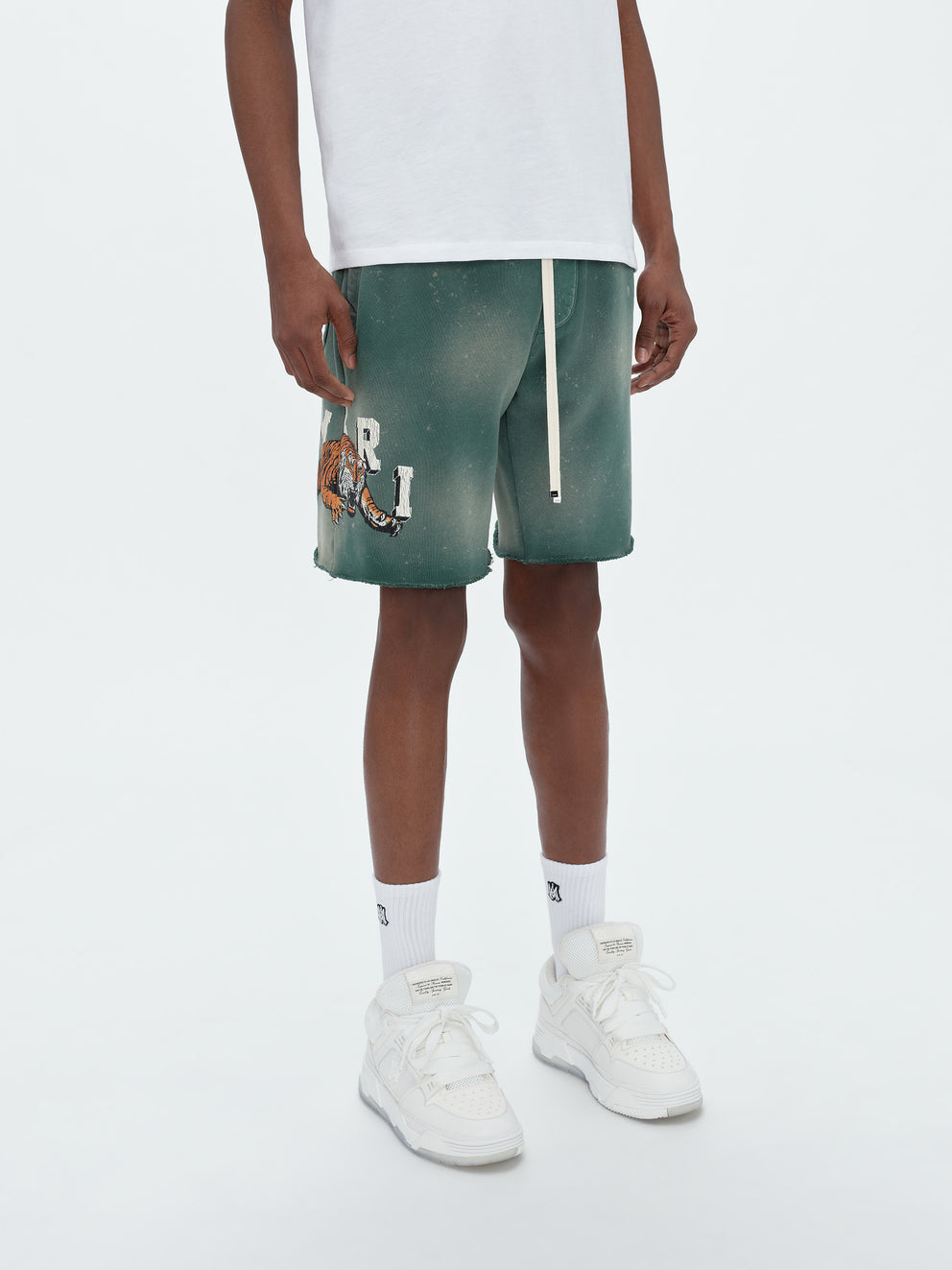 Green Amiri VINTAGE TIGER SWEATSHORT | 471659-OCI