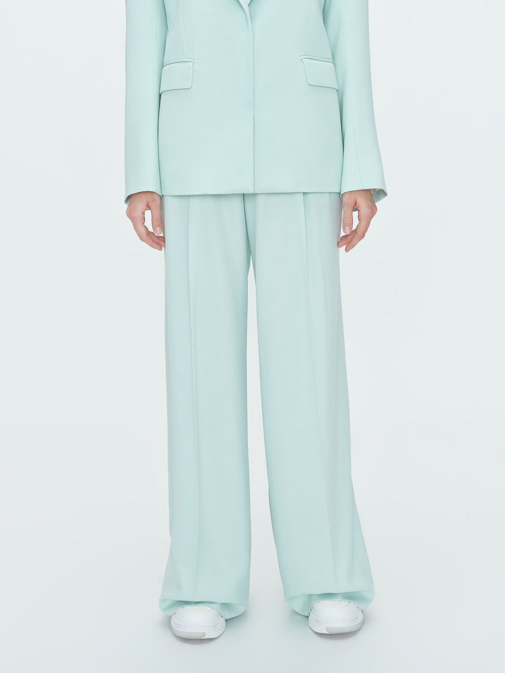 Green Amiri WIDE LEG DOUBLE PLEATED PANT | 478025-PFN