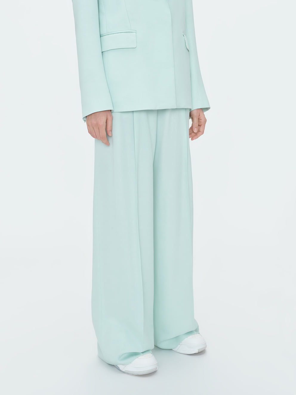 Green Amiri WIDE LEG DOUBLE PLEATED PANT | 478025-PFN