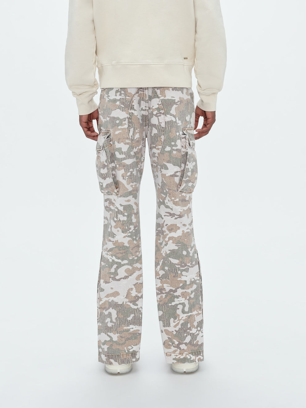 Green Camo Amiri M65 CAMO CARGO KICK FLARE | 246180-ILB