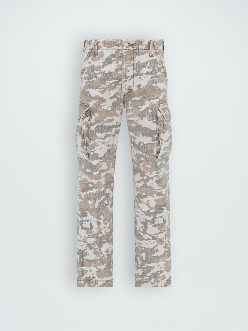 Green Camo Amiri M65 CAMO CARGO KICK FLARE | 246180-ILB