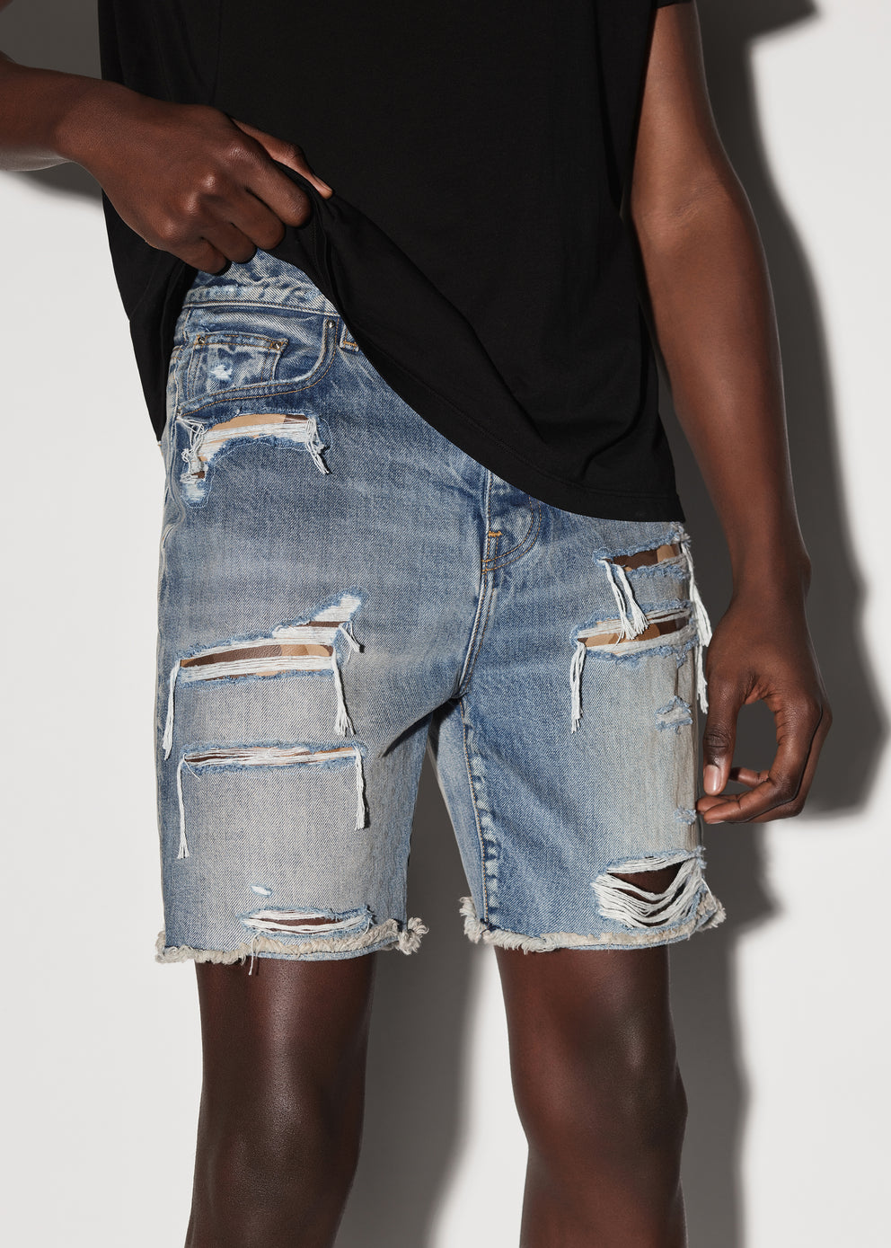 Indigo Amiri CAMO PATCH SHORT | 752649-BNC