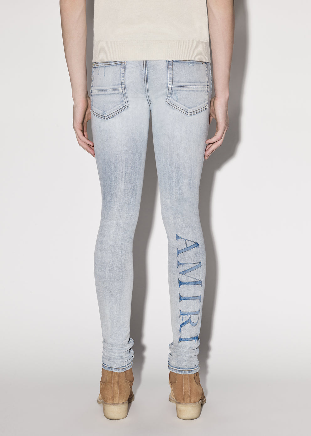 Indigo Amiri WATERCOLOR LOGO JEAN | 831527-LBO