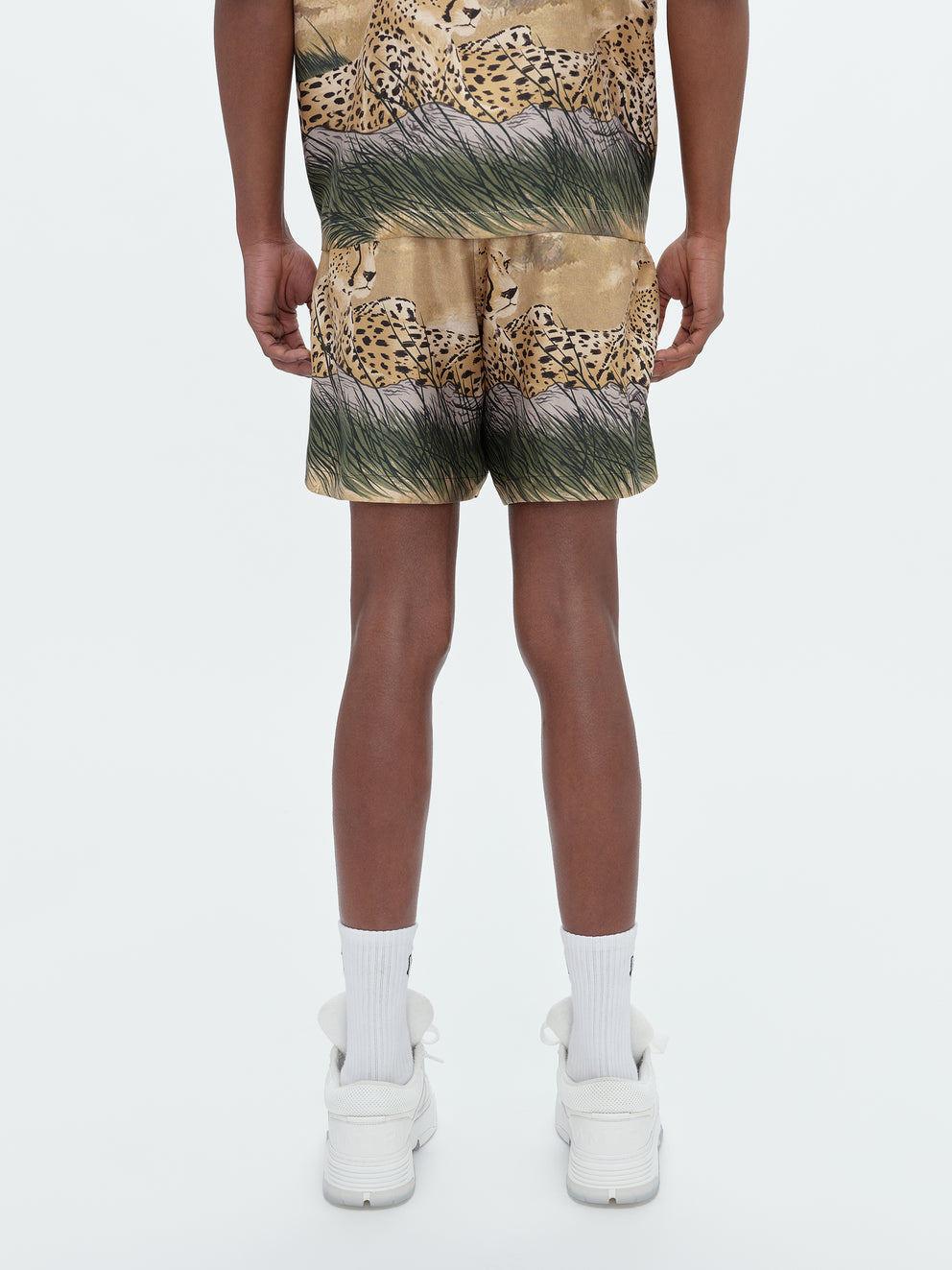 Multi Amiri CHEETAH PRINT DRAWSTRING SHORT | 845073-QMT