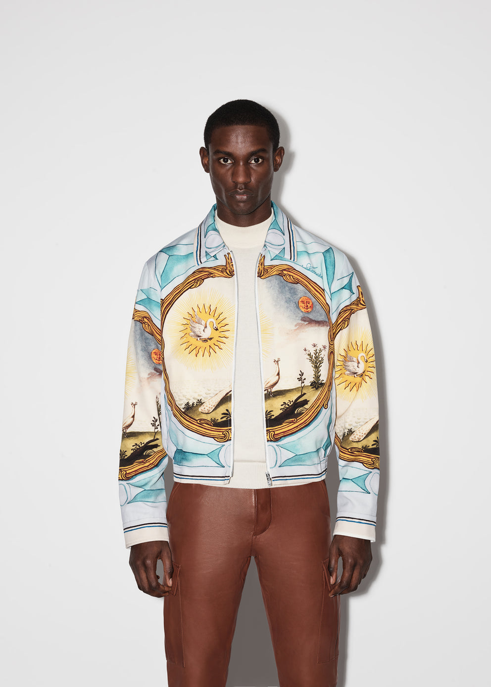 Multi Amiri LANDSCAPE FRAME BLOUSON | 536974-EDA