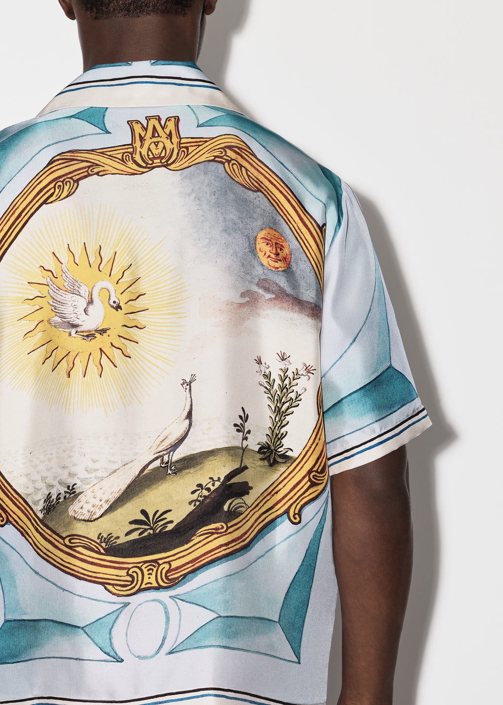 Multi Amiri LANDSCAPE FRAME BOWLING SHIRT | 069781-BCY