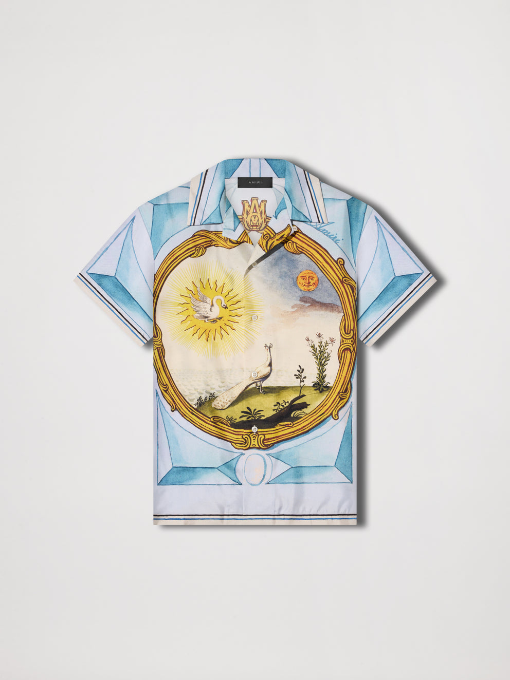 Multi Amiri LANDSCAPE FRAME BOWLING SHIRT | 069781-BCY