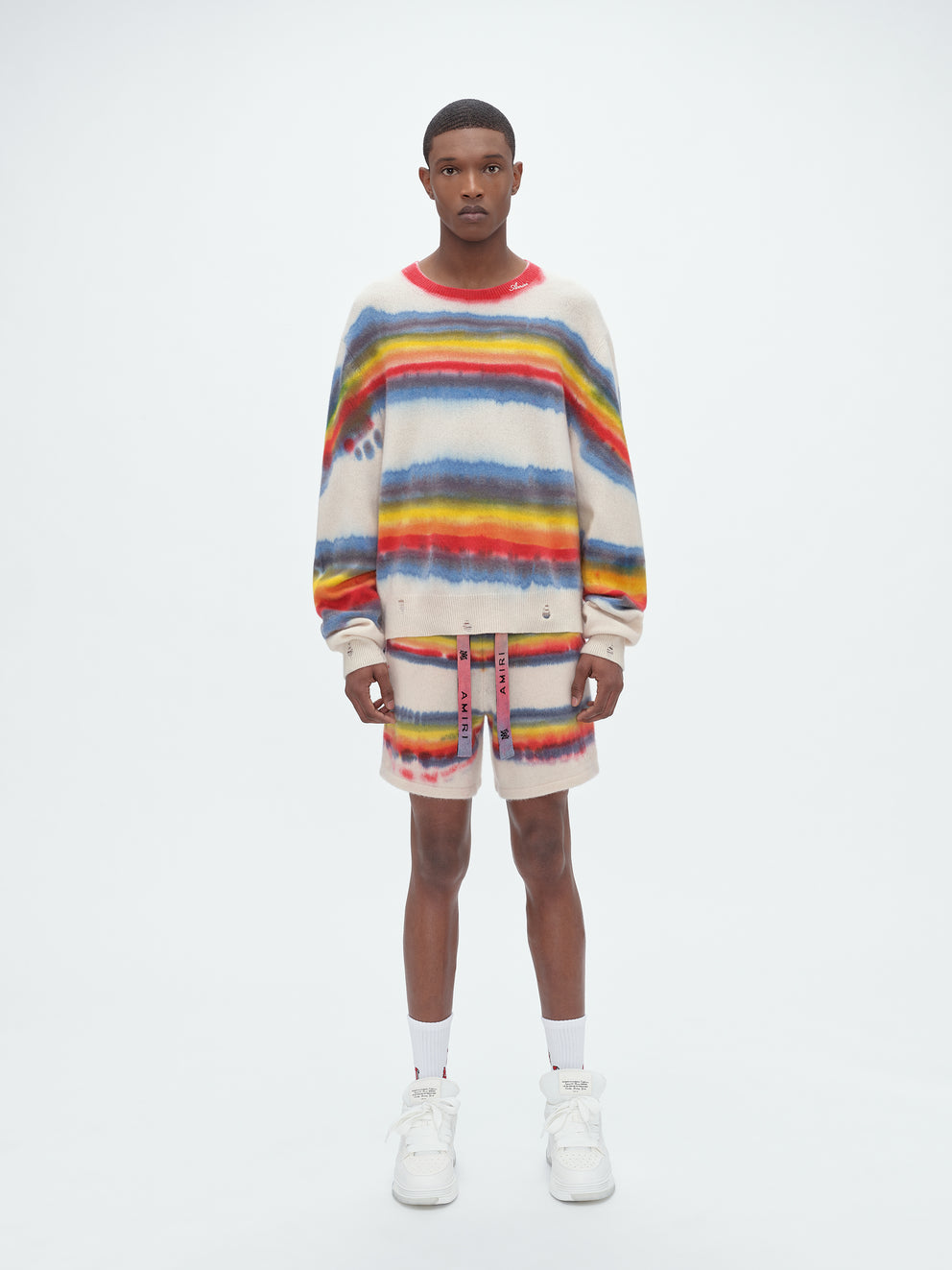 Multi Amiri RAINBOW TIE DYE CREW | 568137-WAS