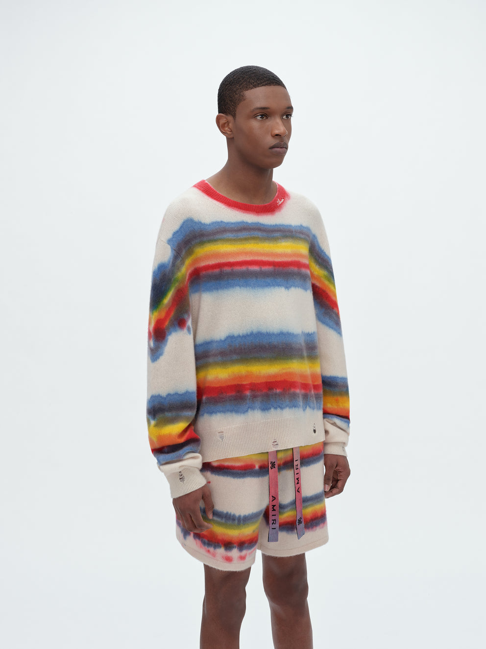 Multi Amiri RAINBOW TIE DYE CREW | 568137-WAS