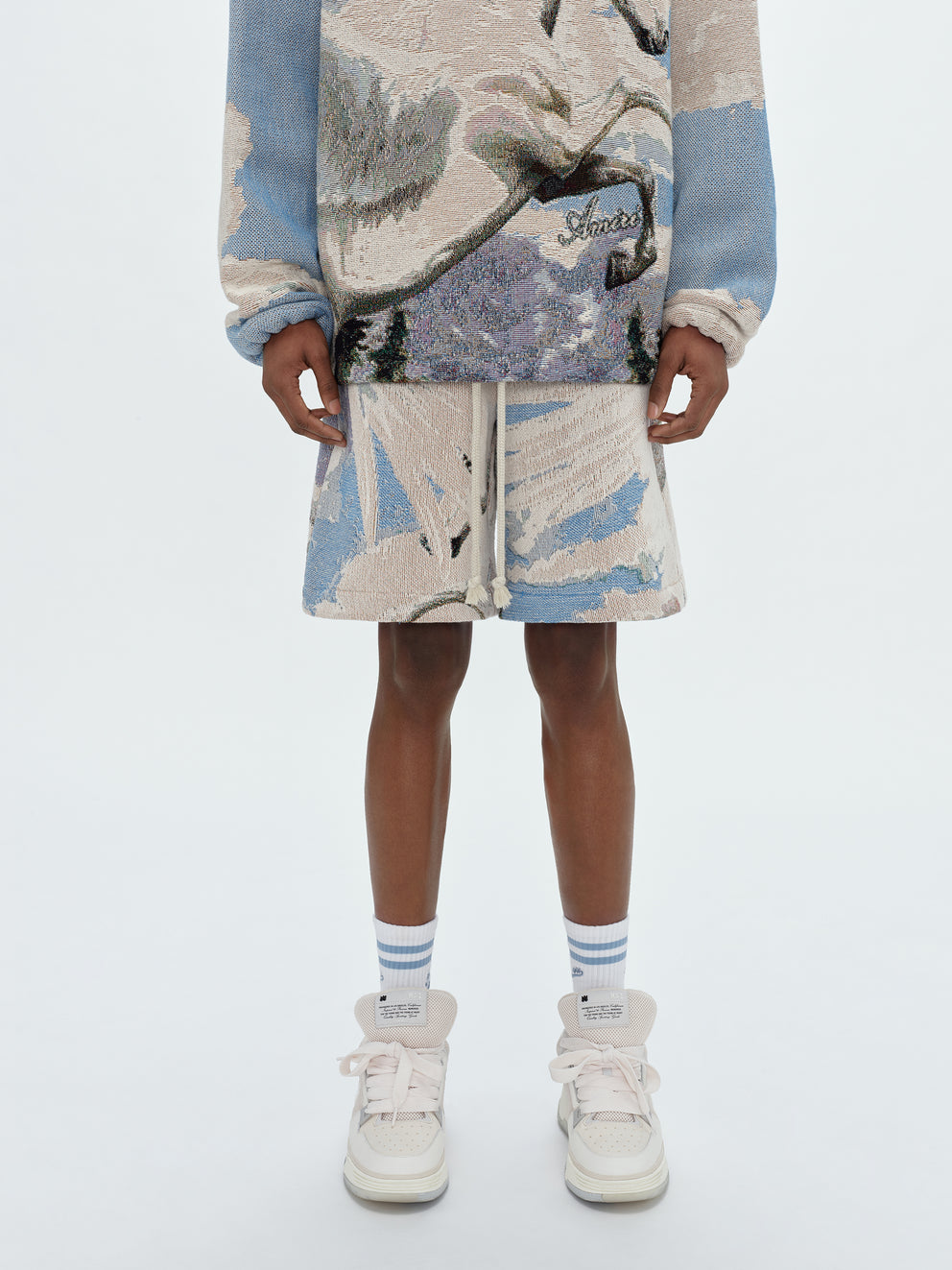 Multi Amiri TAPESTRY PEGASUS BAGGY SHORTS | 385672-SWK