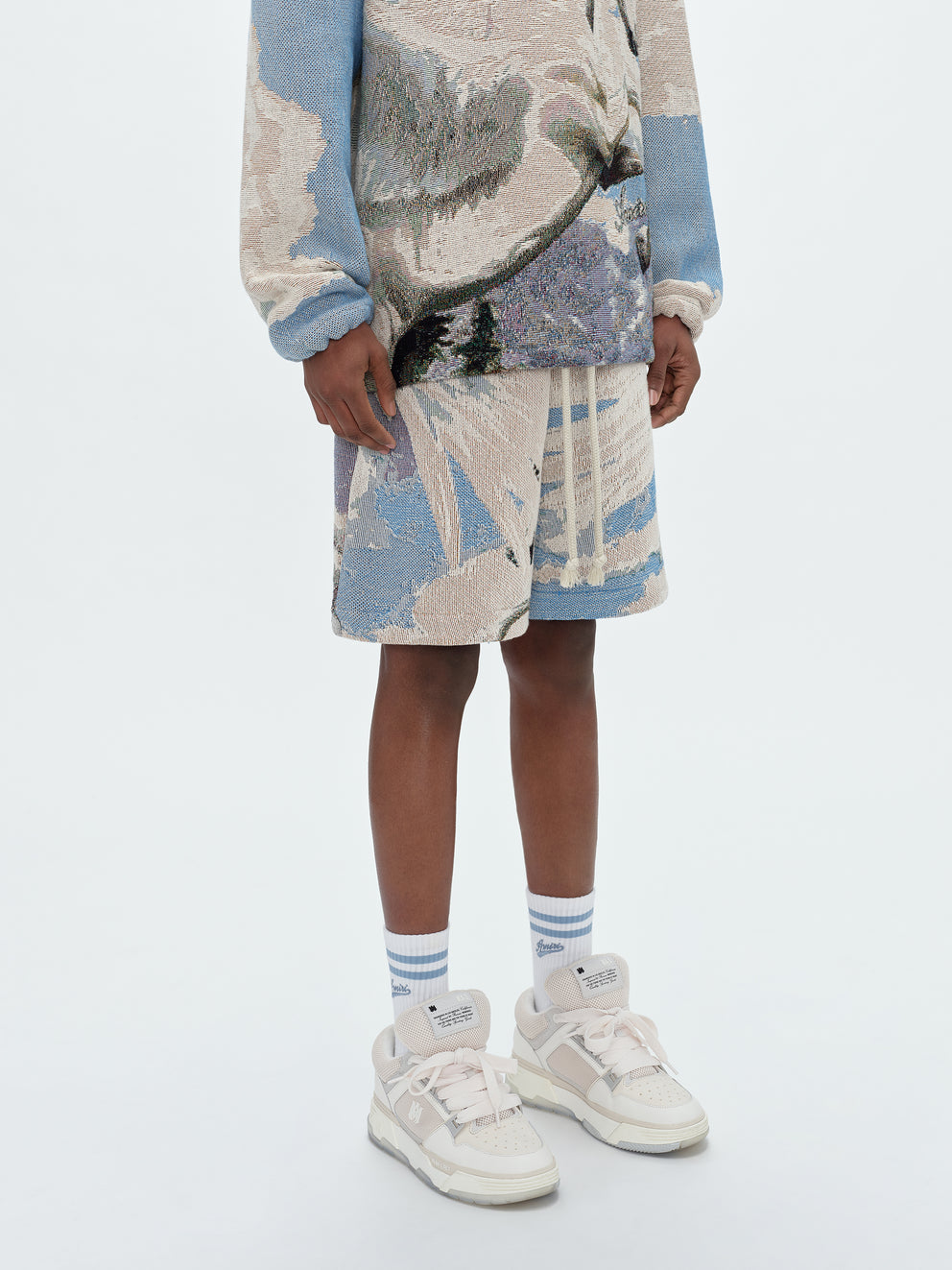 Multi Amiri TAPESTRY PEGASUS BAGGY SHORTS | 385672-SWK