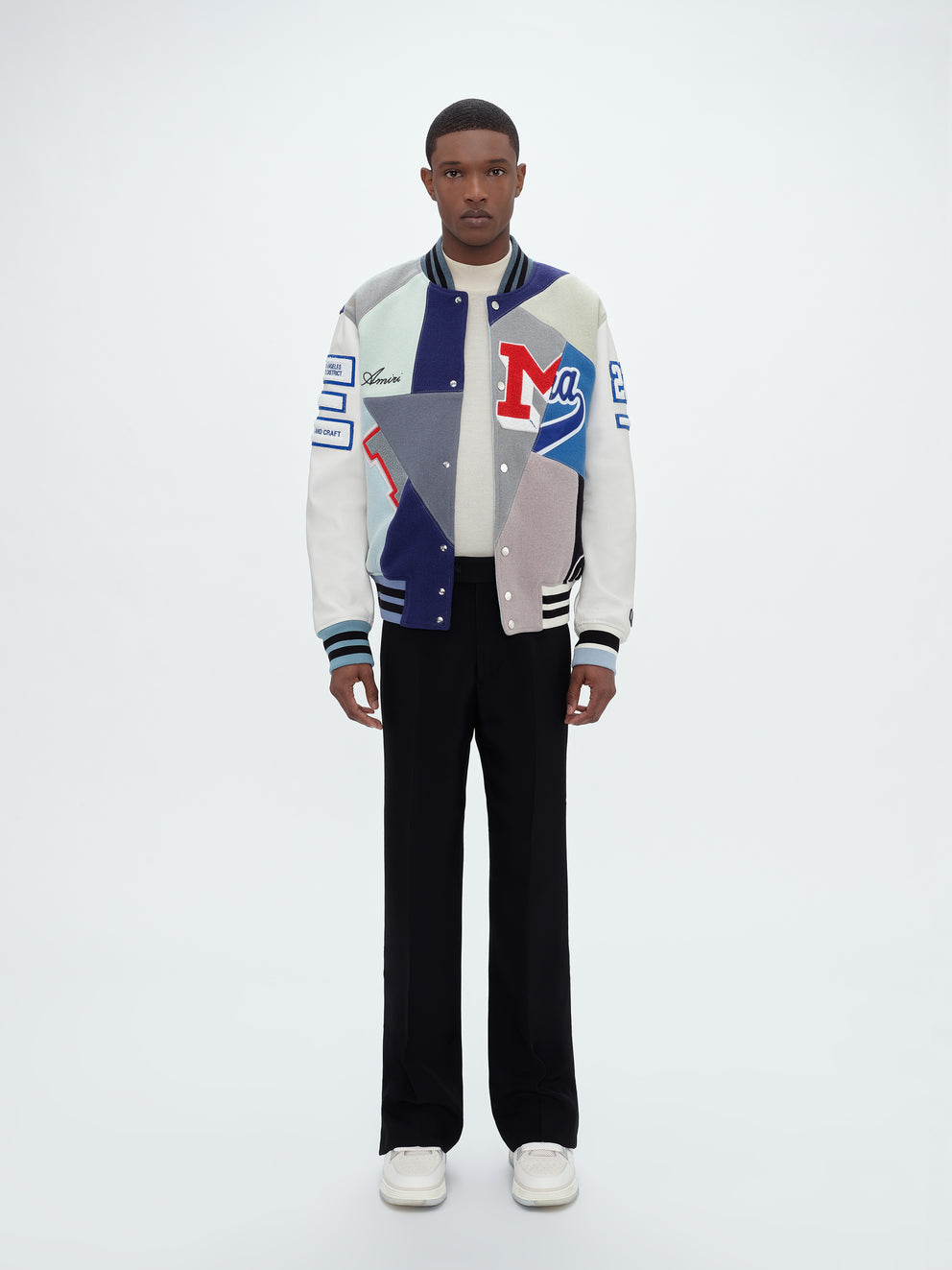 Multi Amiri VINTAGE PATCHWORK VARSITY JACKET | 651987-RSK