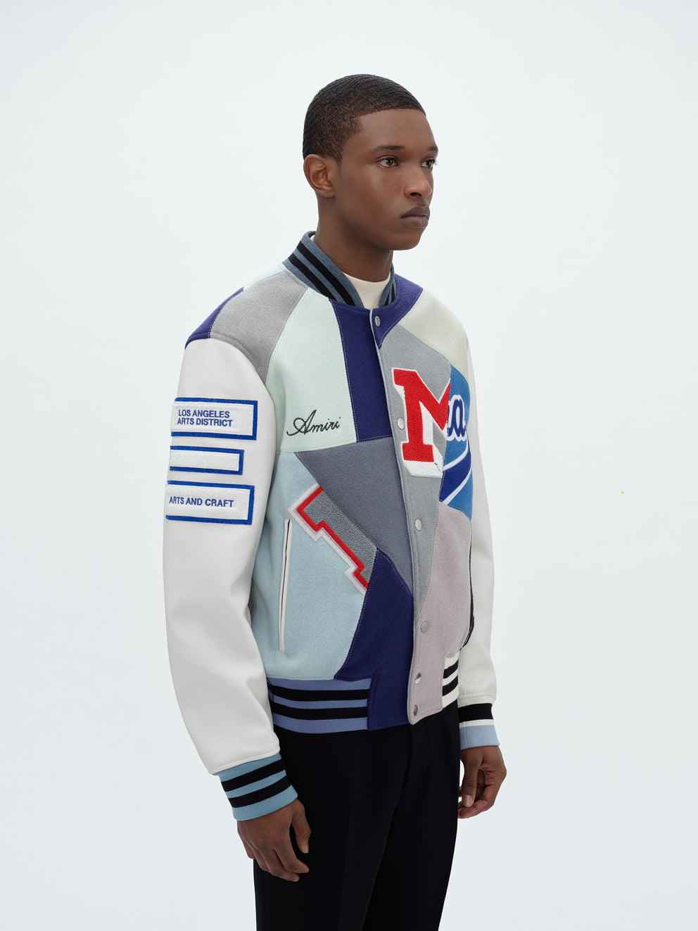 Multi Amiri VINTAGE PATCHWORK VARSITY JACKET | 651987-RSK