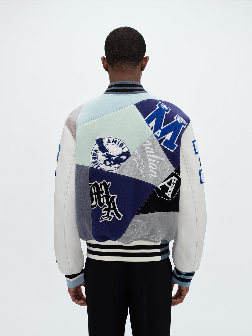 Multi Amiri VINTAGE PATCHWORK VARSITY JACKET | 651987-RSK