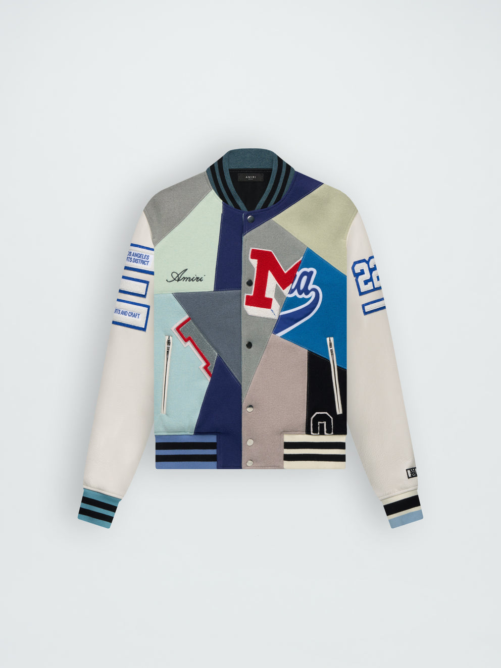 Multi Amiri VINTAGE PATCHWORK VARSITY JACKET | 651987-RSK